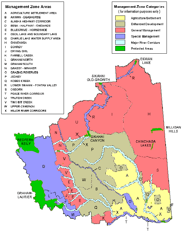 FORT ST. JOHN PILOT PROJECT MANAGEMENT ZONE MAP